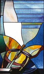 Glasbild, angefertigt von Benedict Schmitz