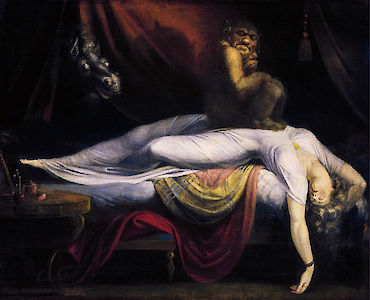 Johann Heinrich Füssli (1741 – 1825), Der Nachtmahr, 1781, Öl auf Leinwand, 101,6 x 127 cm