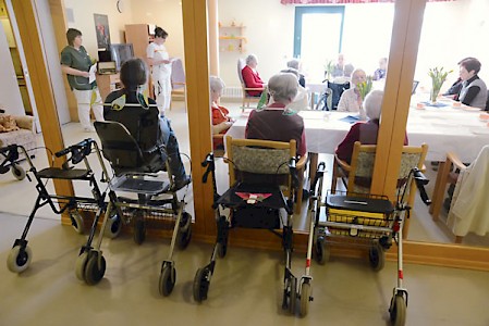 Die Fotos sind entstanden im Altenzentrum der Diakonie Graupa