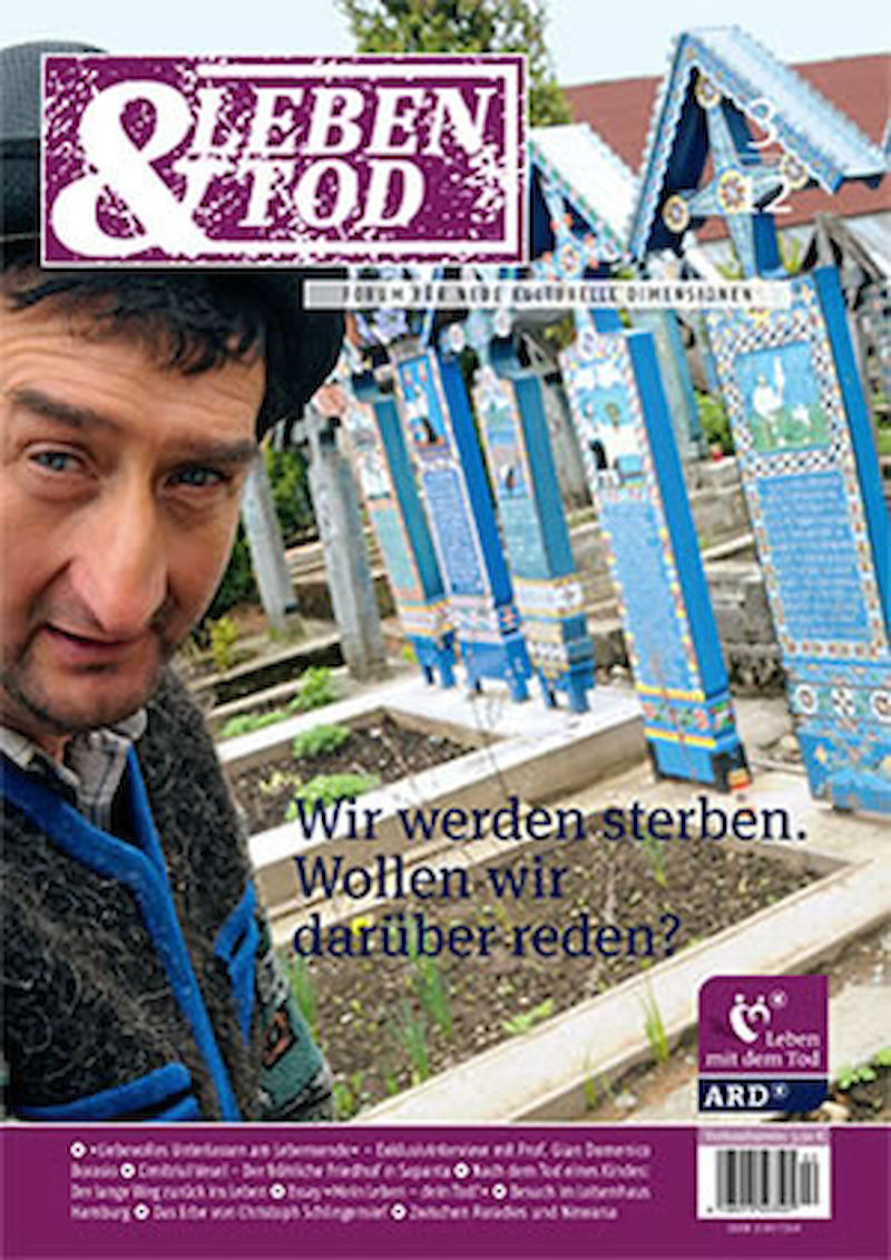 Titelseite: Wir werden sterben. Wollen wir darüber reden?