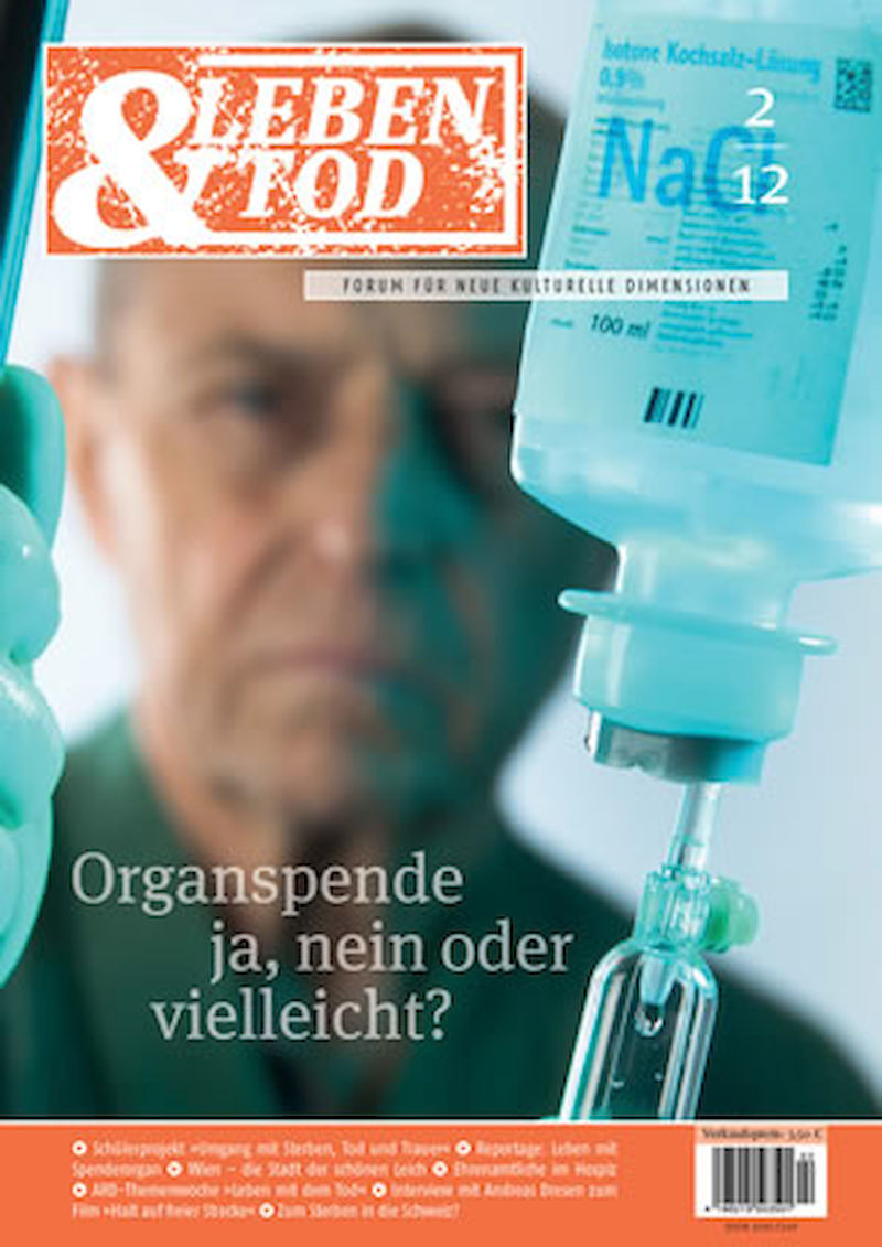 Titelseite: Organspende ja, nein oder vielleicht?
