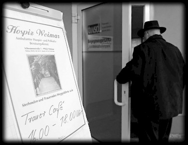 Das Trauercafé in Weimar hat an jedem ersten  Mittwoch im Monat  von 16 bis 18 Uhr geöffnet.