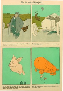 O. Gulbransson, 1907, »Wo ist noch Sicherheit«